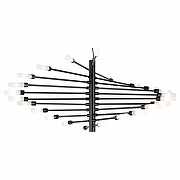 Люстра Lightstar Ragno 733247 цвет плафона/подвески Белый, цвет арматуры Черный
