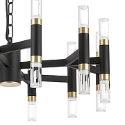Люстра Lightstar 1r1s 734247 цвет плафона/подвески Прозрачный, цвет арматуры Золото, Черный-3