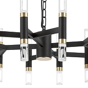 Люстра Lightstar 1r1s 734247 цвет плафона/подвески Прозрачный, цвет арматуры Золото, Черный-4