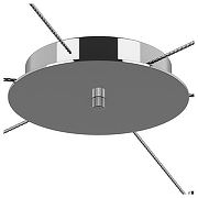 Подвесной светильник Lightstar Cone 757069 цвет плафона/подвески Белый, Прозрачный, Хром, цвет арматуры Хром-1