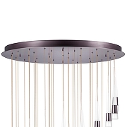 Люстра Lightstar Cone 757361 цвет плафона/подвески Белый, Прозрачный, цвет арматуры Красный-3