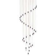 Люстра Lightstar Cone 757361 цвет плафона/подвески Белый, Прозрачный, цвет арматуры Красный-4
