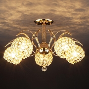 Люстра на штанге Eurosvet Mirage 7777/5 золото цвет золото-3