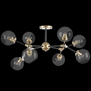 Люстра на штанге Lightstar Beta 785083 цвет плафона/подвески Прозрачный, цвет арматуры Золото, Черный-1