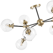 Люстра на штанге Lightstar Beta 785083 цвет плафона/подвески Прозрачный, цвет арматуры Золото, Черный-5