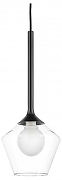 Подвесной светильник Lightstar Vetro 801201 цвет плафона/подвески Белый, Прозрачный, цвет арматуры Черный