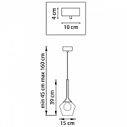 Подвесной светильник Lightstar Vetro 801201 цвет плафона/подвески Белый, Прозрачный, цвет арматуры Черный-9