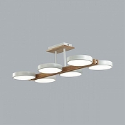 Люстра на штанге Lumion Plato 8030/108CL цвет плафона/подвески Белый, цвет арматуры Белый, Коричневый-2