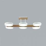 Люстра на штанге Lumion Plato 8030/108CL цвет плафона/подвески Белый, цвет арматуры Белый, Коричневый-3