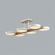 Люстра на штанге Lumion Plato 8030/108CL цвет плафона/подвески Белый, цвет арматуры Белый, Коричневый-6