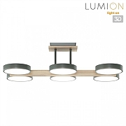 Люстра на штанге Lumion Plato 8031/108CL цвет плафона/подвески Белый, Серый, цвет арматуры Коричневый, Серый-1
