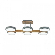 Люстра на штанге Lumion Plato 8031/108CL цвет плафона/подвески Белый, Серый, цвет арматуры Коричневый, Серый-4