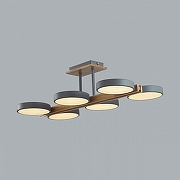 Люстра на штанге Lumion Plato 8031/108CL цвет плафона/подвески Белый, Серый, цвет арматуры Коричневый, Серый-6