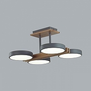 Люстра на штанге Lumion Plato 8031/72CL цвет плафона/подвески Белый, Серый, цвет арматуры Коричневый, Серый-2
