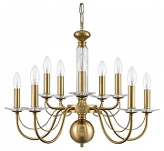 Люстра Lumion Incanto 8033/10 цвет арматуры Медь, Прозрачный