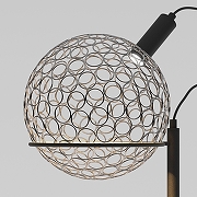 Торшер Eurosvet Gemini 80492/1 черный цвет плафона/подвески Черный, цвет арматуры Черный-2