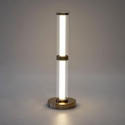 Настольная лампа Eurosvet Stark 80536/1 латунь цвет плафона/подвески Белый, Прозрачный, цвет арматуры Латунь-2