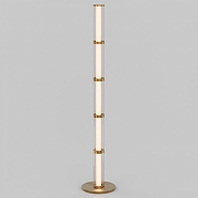 Торшер Eurosvet Stark 80537/1 латунь цвет плафона/подвески Белый, Прозрачный, цвет арматуры Латунь