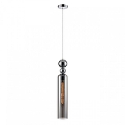 Подвесной светильник Lumion Lorenzo 8063/1A цвет плафона/подвески Светло-серый, цвет арматуры Хром-2