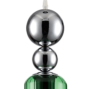 Подвесной светильник Lumion Lorenzo 8064/1A цвет плафона/подвески Зеленый, цвет арматуры Хром-7