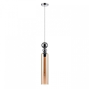 Подвесной светильник Lumion Lorenzo 8065/1A цвет плафона/подвески Оранжевый, цвет арматуры Хром-1