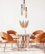 Подвесной светильник Lumion Lorenzo 8065/1A цвет плафона/подвески Оранжевый, цвет арматуры Хром-8