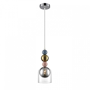 Подвесной светильник Lumion Gallo 8066/1A цвет плафона/подвески Красный, Синий, Зеленый, цвет арматуры Хром-2