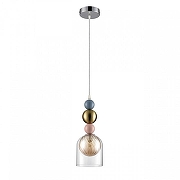 Подвесной светильник Lumion Gallo 8067/1A цвет плафона/подвески Красный, Синий, Зеленый, цвет арматуры Хром-1