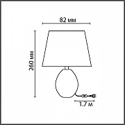 Настольная лампа Lumion Keila 8143/1Т цвет плафона/подвески Белый, цвет арматуры Белый-4