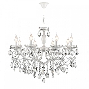 Люстра Lumion Snow 8189/8 цвет плафона/подвески Прозрачный, цвет арматуры Белый-1