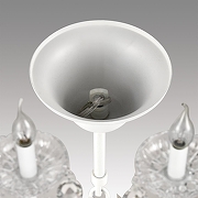 Люстра Lumion Snow 8189/8 цвет плафона/подвески Прозрачный, цвет арматуры Белый-5