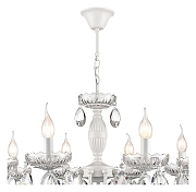 Люстра Lumion Snow 8189/8 цвет плафона/подвески Прозрачный, цвет арматуры Белый-8
