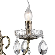 Бра Lumion Linn 8190/1W цвет плафона/подвески Прозрачный, цвет арматуры Латунь, Прозрачный-5