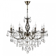 Люстра Lumion Linn 8190/8 цвет плафона/подвески Прозрачный, цвет арматуры Латунь, Прозрачный-2