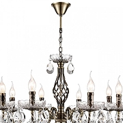 Люстра Lumion Linn 8190/8 цвет плафона/подвески Прозрачный, цвет арматуры Латунь, Прозрачный-5