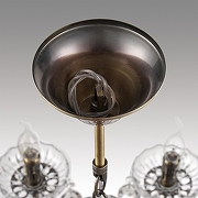 Люстра Lumion Linn 8190/8 цвет плафона/подвески Прозрачный, цвет арматуры Латунь, Прозрачный-6