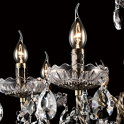 Люстра Lumion Linn 8190/8 цвет плафона/подвески Прозрачный, цвет арматуры Латунь, Прозрачный-7