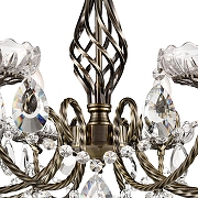 Люстра Lumion Linn 8190/8 цвет плафона/подвески Прозрачный, цвет арматуры Латунь, Прозрачный-9