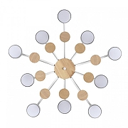Люстра Lumion Rondo 8196/10C цвет плафона/подвески Белый, цвет арматуры Белый, Коричневый-2