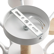 Люстра Lumion Rondo 8196/10C цвет плафона/подвески Белый, цвет арматуры Белый, Коричневый-4