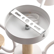 Люстра на штанге Lumion Rondo 8231/6C цвет плафона/подвески Белый, цвет арматуры Белый, Коричневый-4