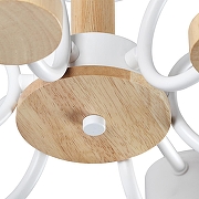 Люстра на штанге Lumion Rondo 8231/6C цвет плафона/подвески Белый, цвет арматуры Белый, Коричневый-7
