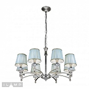 Люстра iLamp Olivia 82336/8 CR цвет плафона/подвески Бирюзовый, цвет арматуры Хром