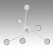 Люстра на штанге Lumion Karina 8241/6C цвет белый, хром-2