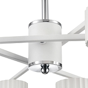 Люстра на штанге Lumion Karina 8241/6C цвет белый, хром-8