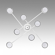 Люстра на штанге Lumion Karina 8241/8C цвет белый, хром-2