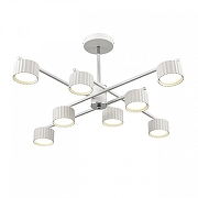Люстра на штанге Lumion Karina 8241/8C цвет белый, хром-3