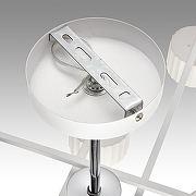 Люстра на штанге Lumion Karina 8241/8C цвет белый, хром-5