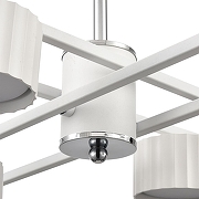 Люстра на штанге Lumion Karina 8241/8C цвет белый, хром-8