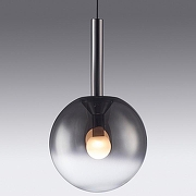 Подвесной светильник iLedex Aura 8615P-1L BK-SM цвет плафона/подвески Дымчатый, цвет арматуры Черный